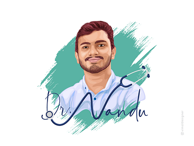 Dr. Nandu adobe illustrator digital drawing digitalart illustration illustrator drawing vectorart vimaldesigner