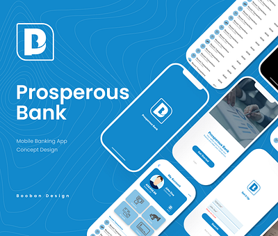 Prosperous Bank App Design brand design design graphic design ui