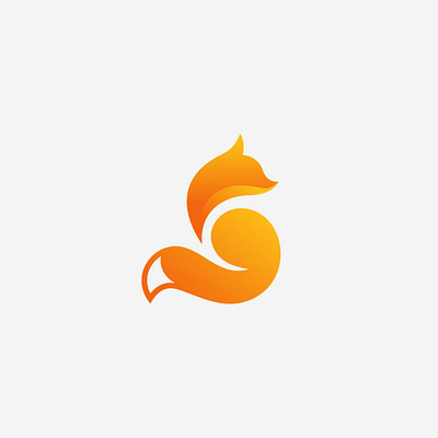 Glampi branding design fire fox graphic design logo vector
