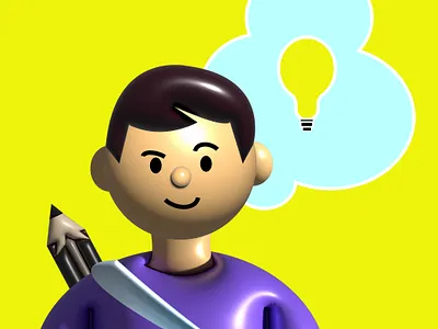 3D///fellow 2022 3d 3d human 3d object designer fellow graphic design idea illustration inflate pupil study