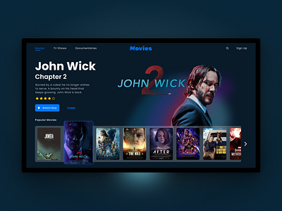 TV App - Daily UI 025 app daily ui 025 dailyui dailyuichallenge design figma movies netflix tv tv app ui uidesign userinterface ux