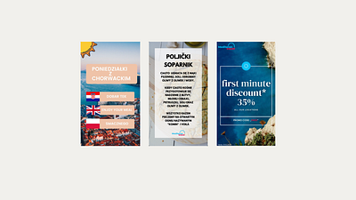 Instagram stories for Mediteran Travel branding design graphic design instagram marketing socialmedia stories ui ux