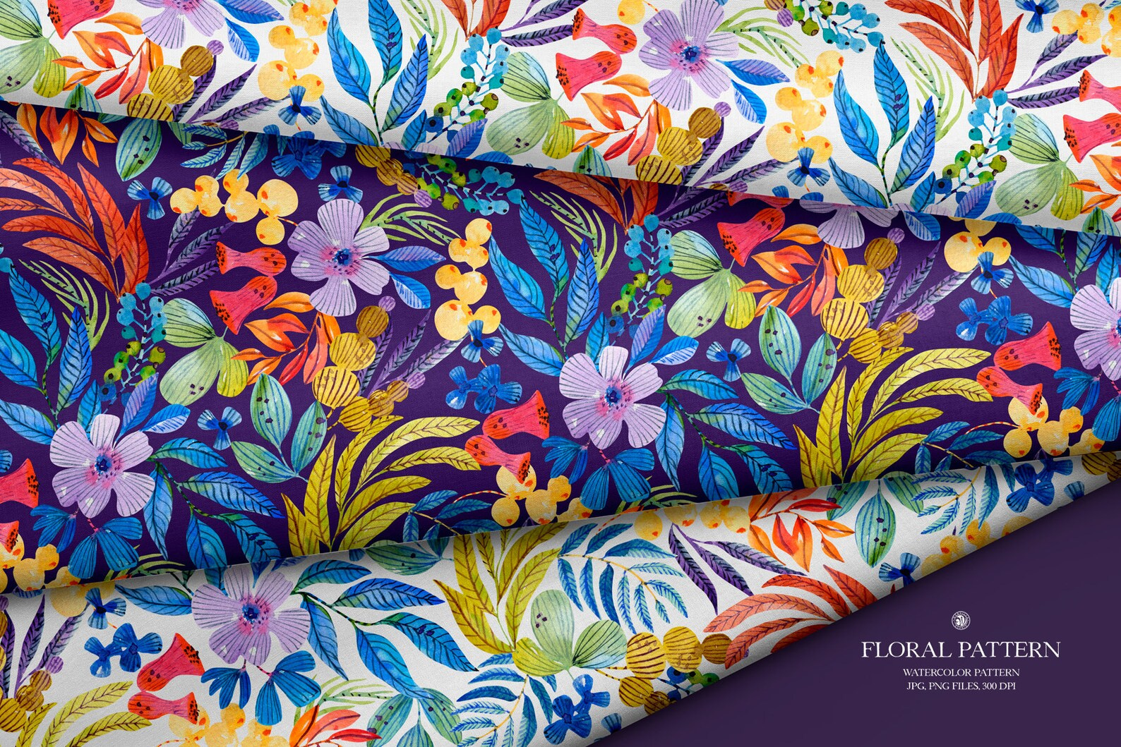 Example of Seamless Pattern  Hand Painted Or Vector