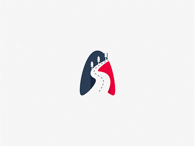 Holidays Trip Logo (Letter A & Trip Combination) branding design graphic design holidays logo logo logo design logobranding logodesign trip logo