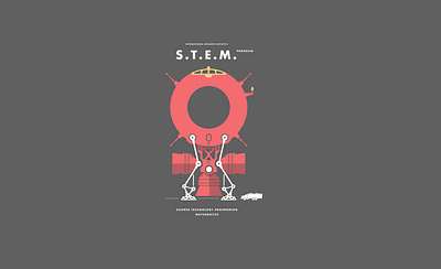 Female S.T.E.M. - science technology engineering mathematics 2d design female graphic design hellmark illustration research science space station stem technology