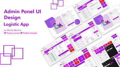 Logistics system admin panel app design delivery logistics positive concept ui uiux user interface ux