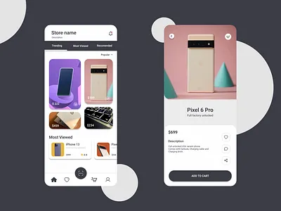 E-Commerce UI app ecommerce storeapp ui ux