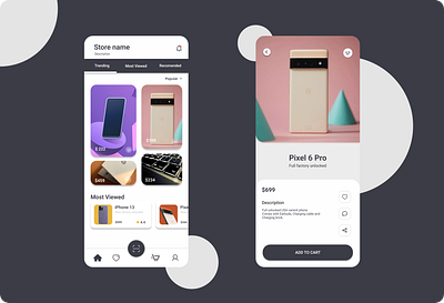 E-Commerce UI app ecommerce storeapp ui ux