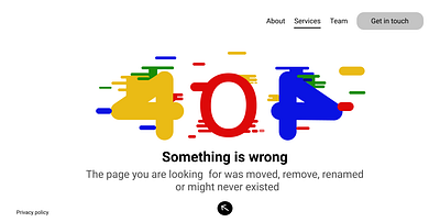 Error page design app design ui