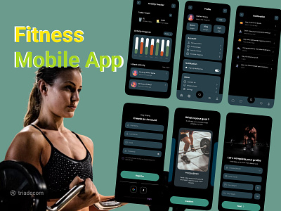 Fitness App 2022 cardio coach crossfit exercise fitness fitness app fitness ui gym gym app health mobile app mobile fitness app muscle popular sport trand ui ux workout