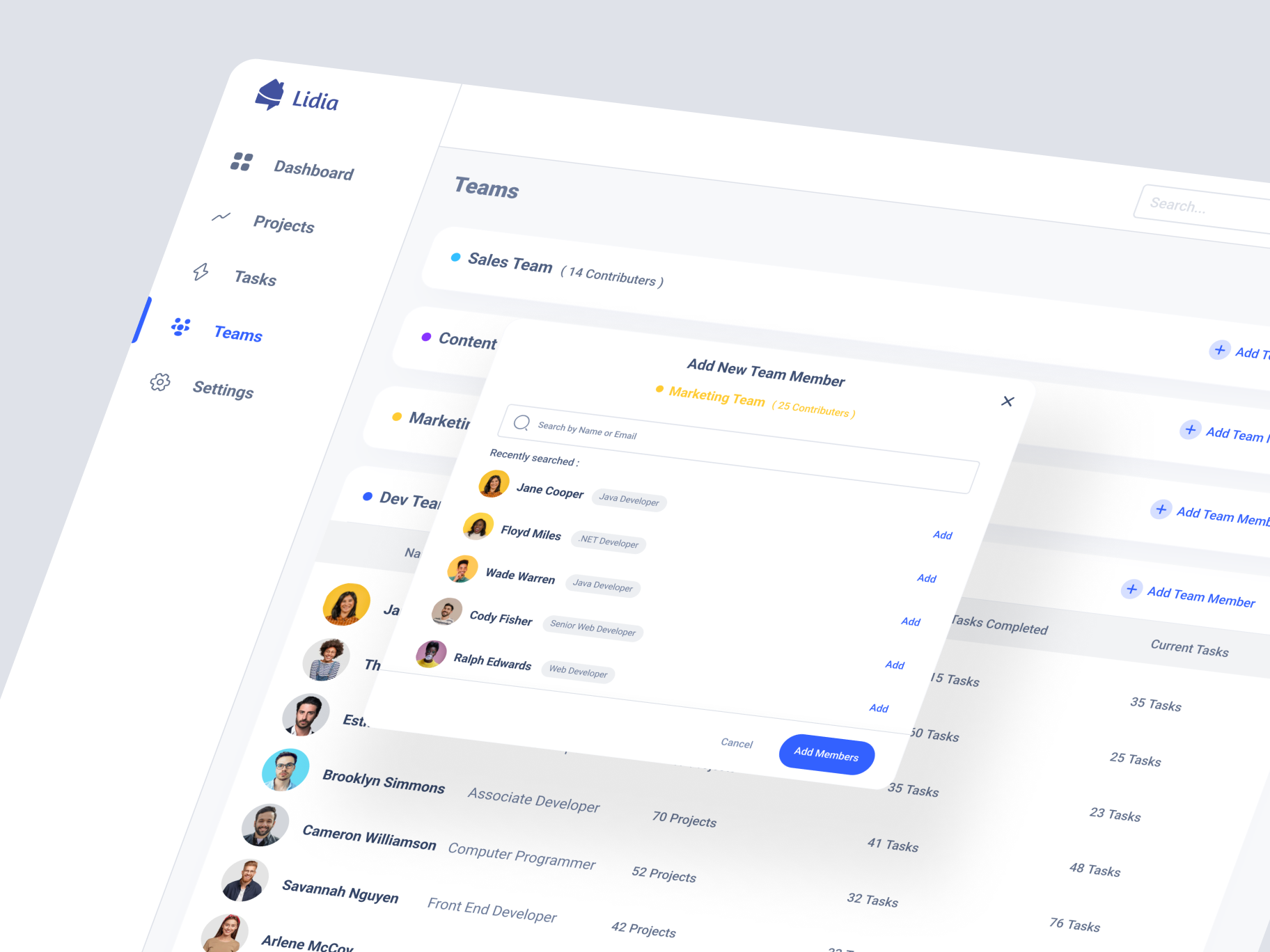 Team Management Dashboard By Prashant Shakya On Dribbble