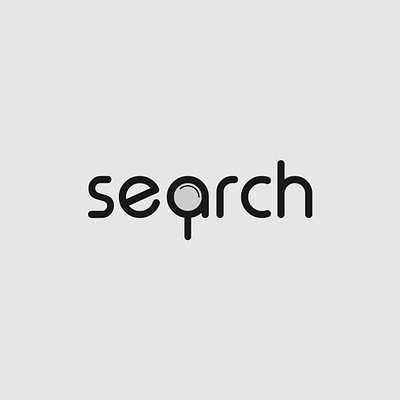 Search Logo Concept branding design illustrator logo logo design minimalist search typography vector wordmark