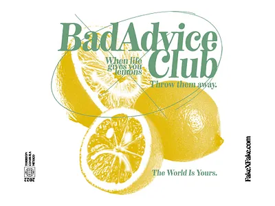 LEMONS design fakexfake illustration merch mexico shirt type