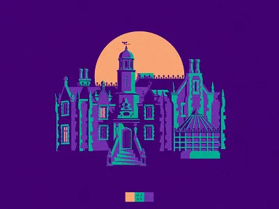 Haunted Mansion design disney ghost haunted mansion illustration mansion vector walt disney world