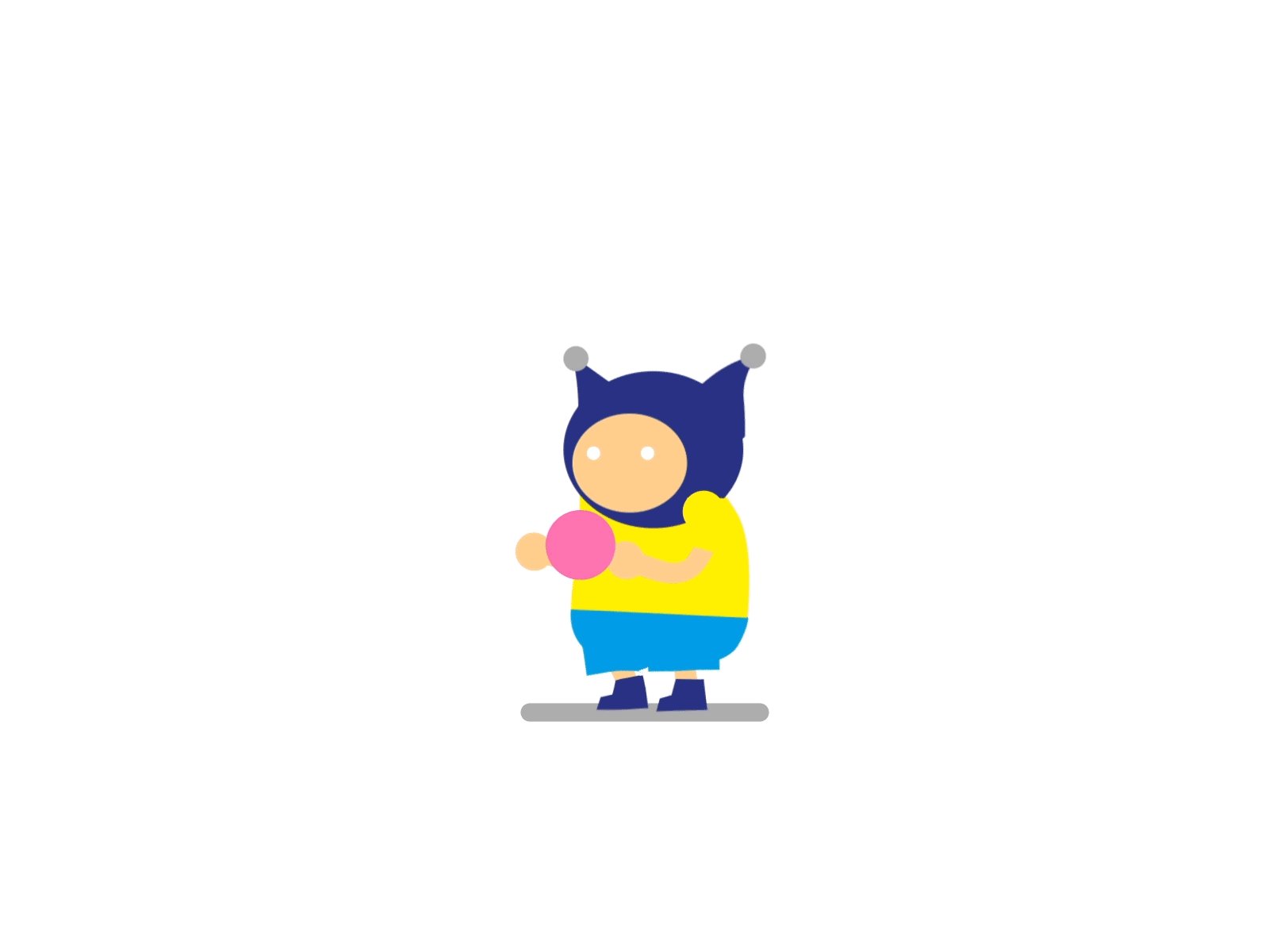 STEP 2: animation of the child. animated gif characters child cute graphic illustration step vector