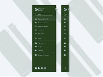 Sidebar navigation UI app branding design game illustration logo menu navigation sidebar ui ux webdesign