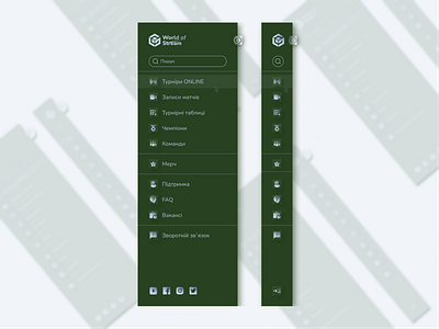 Sidebar navigation UI app branding design game illustration logo menu navigation sidebar ui ux webdesign