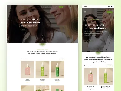 Skincare Product Website Design beauty beauty products healthy skin homepage krishs design station product design skin product skincare skincare natural skincare product skincare product web design skincare shop ui uiux user experience design user interface design ux web design website website design