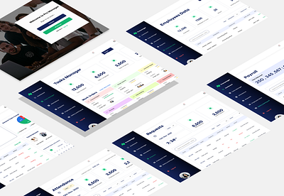 Pro Manager : Web based Human Resource Management App design graphic design isometric ui ux web