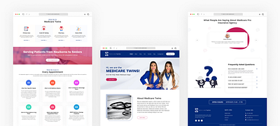Medicare Website | UI/UX Design | MEDICARE TWINS! creative design figma medical medical website medicare medicare website ui uidesign uiux ux webdesign webui