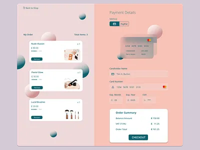 Cosmetic Store design graphic design ui ux
