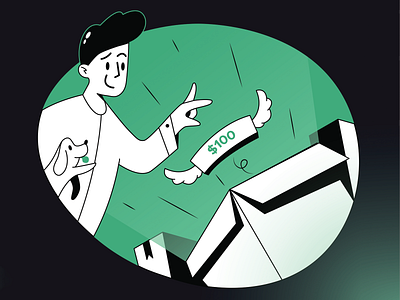 Renting Cashback apartment home ilustration rent