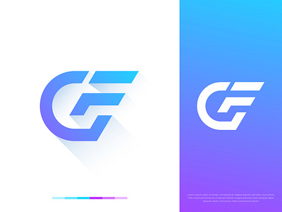 GF Logo Mark brand identity branding f logo fg logo g logo gf logo gf logo mark gradient logo identity letter fg letter gf letter logo logo logo design logo designer logo mark logos minimal logo minimalist logo modern logo