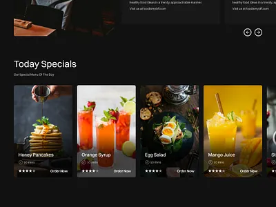 Good Food - Restaurant Landing Page branding design graphic design restaurant restaurantweb typography ui ux webdesign webdesigninspiration website