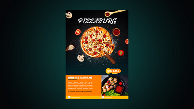 Pizza Flayer 🍕 branding design flayer food food flayer illustraion photoshop pizza