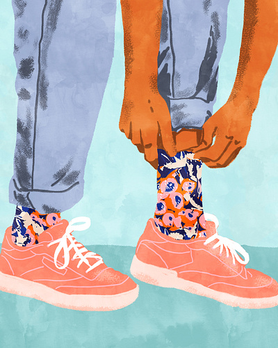 Pull Up Those Pretty Socks! | Optimism Hustle Positivity pastel