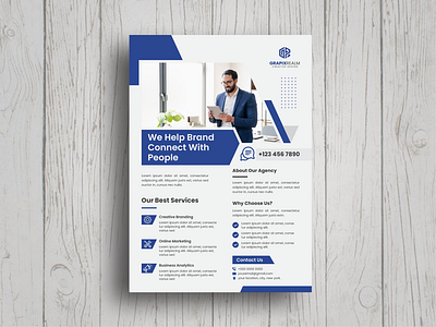 Corporate Flyer Design blue branding business business flyer corporate design corporate flyer design graphic graphic design logo marketing merketing elements post print template social media flyer uniqe concept unique