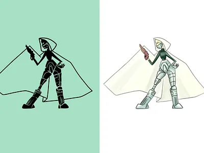 Cyborg lady, the Reptile character character design concept cyborg graphic design illustration reptile