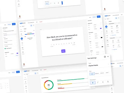 NPS Survey Builder app builder figma survey