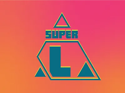 branding SUPER Luis austria branding color gradient graphic design hipster triangle icon logo martina fischmeister pastel retro sign triangle vector visual