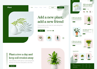 Tree Plants designinspiration tree plant website ui ui daily ui designer ui inspiration ui mockup uiux user interface designer visual designer web ui webdesign website design website mockup website template