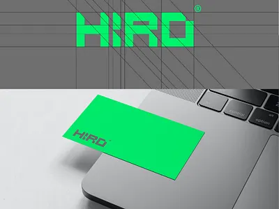 HIRO Logo design brand brand identity branding edgy geometrical logo logo designer logomark logotype mark minimal modern simple symbol tech tech company wordmark