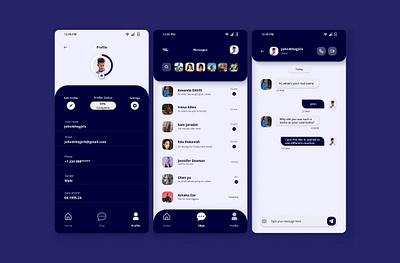 Direct messaging app branding daily ui dashboard design design illustration logo product designer typography ui uiux design vector website design