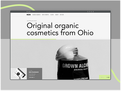 Skincare Cosmetic Website Design Landing Page cosmetic cosmetology landing minimalist skincare webdesign website design