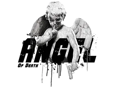 Dark angel illustration. Skull Tattoo Design. T shirt graphics. angel artwork children design fabric graphic design gun illustration logo pop art retro sticker street art t shirt graphic t shirt print typography wallpaper wings