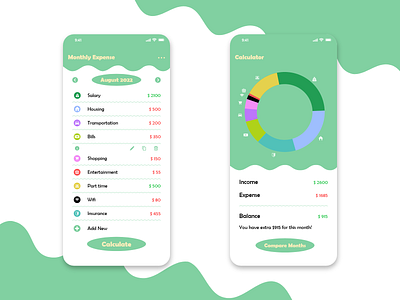 Expense Calculator daily ui design ui