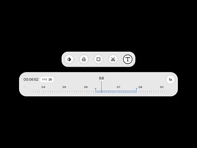 Video editor light timeline design edit editor gray light minimal theme time timeline ui ux video white