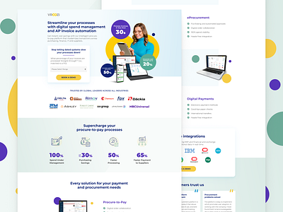 Vroozi | Landing Page Design conversion rate optimization cro cro design cro strategy design figma graphic design landing page landing page design marketing web design