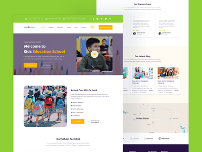 Kids School Website Ui Design cryptocurryncy crytpo design e commarce app figma kids school kis landing page design mobile app design mobile apps nft ui ui design ux design website