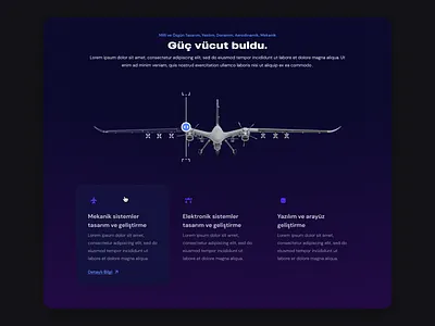 Baykar Features Section Concept atmosphere lighting sky space