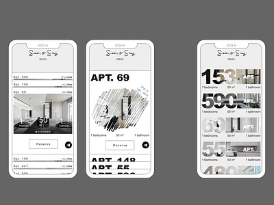 Sea&Sky Apartments Page Redesign design web