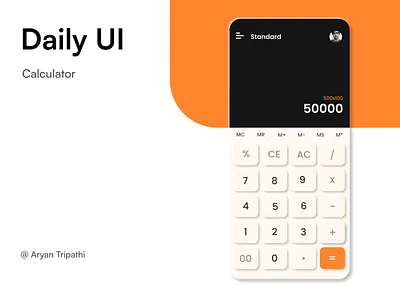 Daily UI | Calculator screen | Neumorphism 100daysui daily ui challenge dailyui neumorphism ui ux