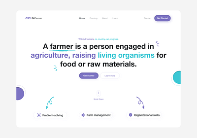 BitFarmer - Website. 3d animation app branding design designing dribbble graphic design icon illustration logo minimal motion graphics popular trending typography ui ux vector web
