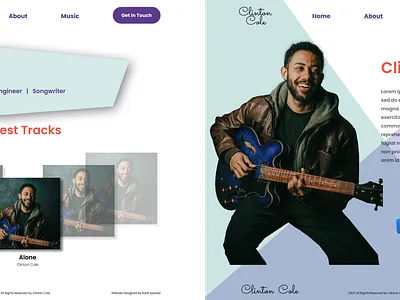 Music Producer Website. branding design graphic design illustration typography ui ux vector