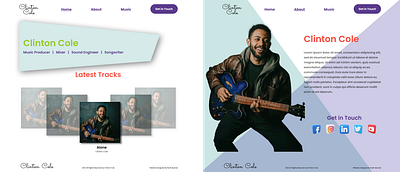 Music Producer Website. branding design graphic design illustration typography ui ux vector