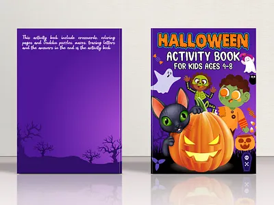 Halloween Activity book for kids 3d animation graphic design logo logo design. motion graphics ui